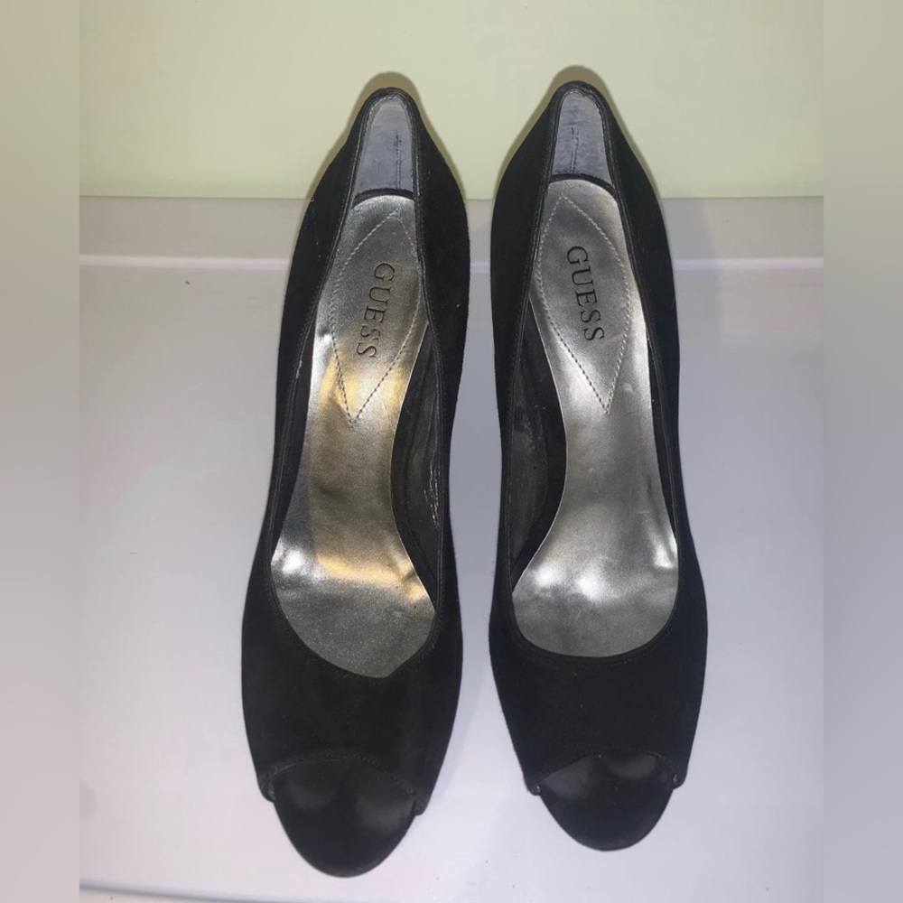 Guess peep toe stilettos